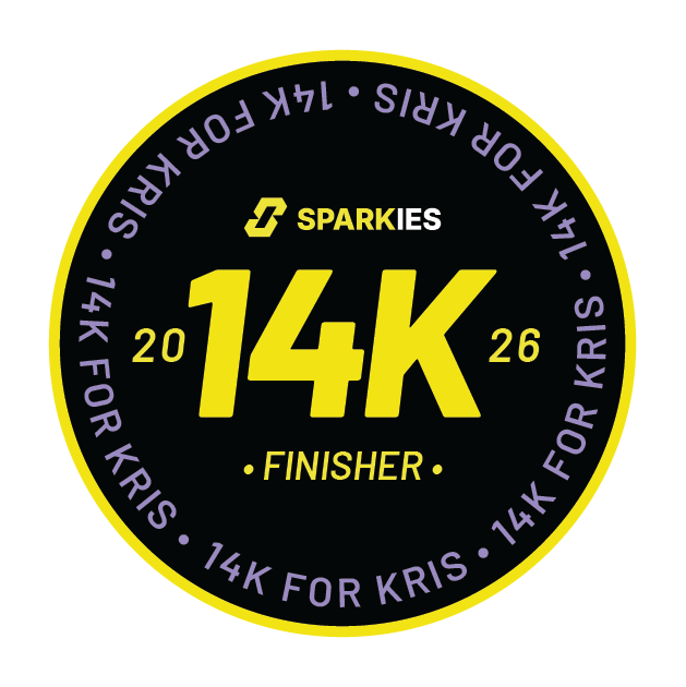 The 14k for Kris finisher patch